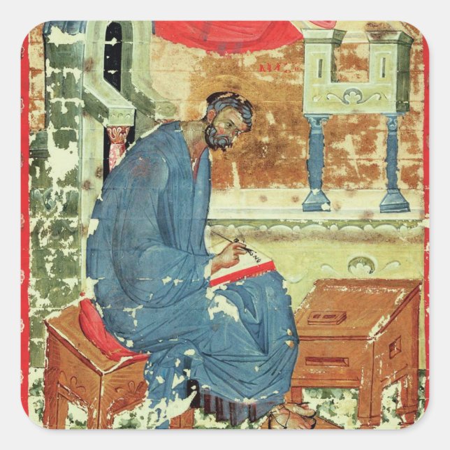 St. Mark the Evangelist by Andrei Rublev Square Sticker (Front)