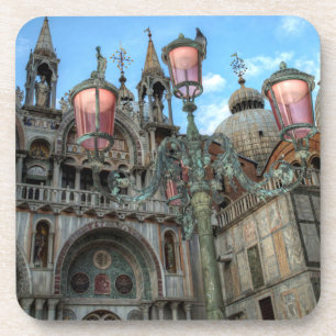 St. Marks and Lamp, Venice, Italy Coaster