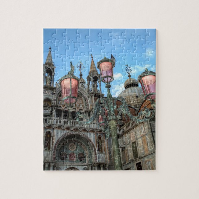 St. Marks and Lamp, Venice, Italy Jigsaw Puzzle (Vertical)