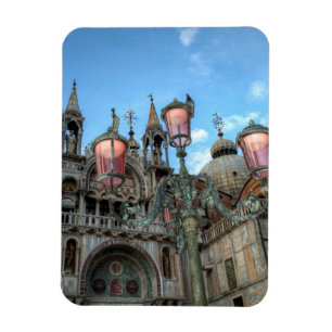 St. Marks and Lamp, Venice, Italy Magnet