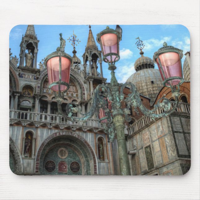 St. Marks and Lamp, Venice, Italy Mouse Pad (Front)