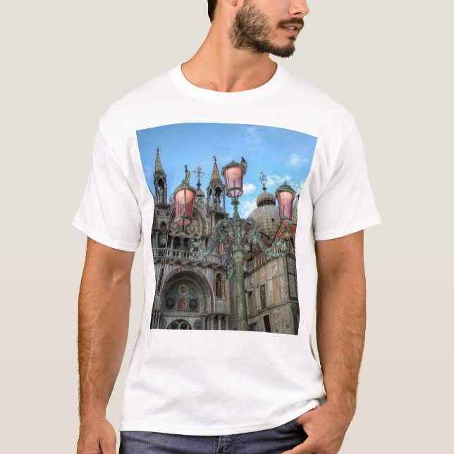 St. Marks and Lamp, Venice, Italy T-Shirt (Front)