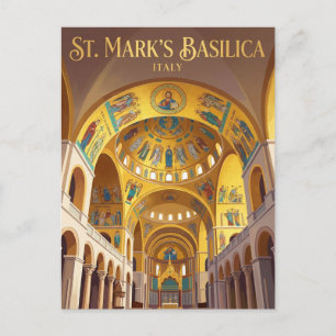 St. Mark's Basilica Italy Postcard
