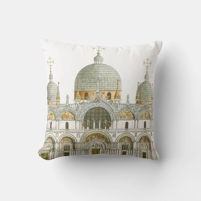 St. Mark's Basilica. Venice Italy Cushion (Front)