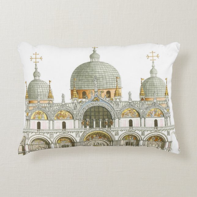 St. Mark's Basilica. Venice Italy Decorative Cushion (Front)