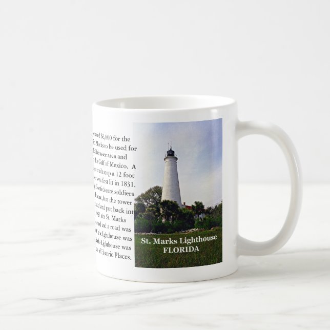 St. Marks Lighthouse, Florida Mug (Right)