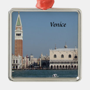 St Mark's Square and Doges Palace Metal Tree Decoration