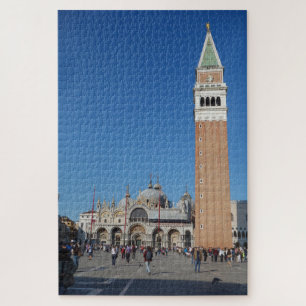 St Mark's Square Basilica & Campanile, Venice Itay Jigsaw Puzzle