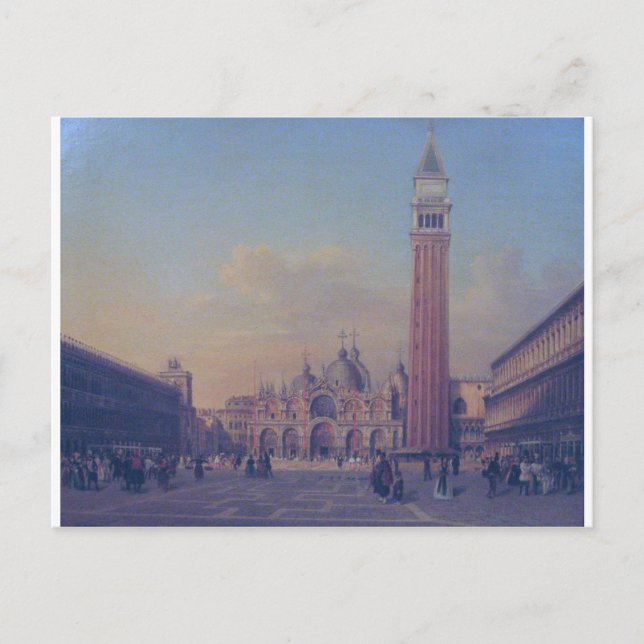 St. Mark's Square in Venice with Austrian military Postcard (Front)
