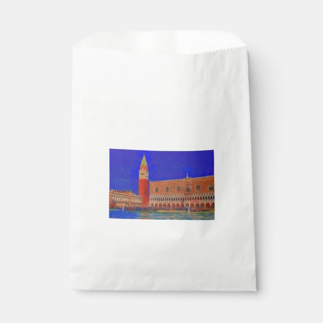 St Mark's Square Piazzetta painting Favour Bag (Front)