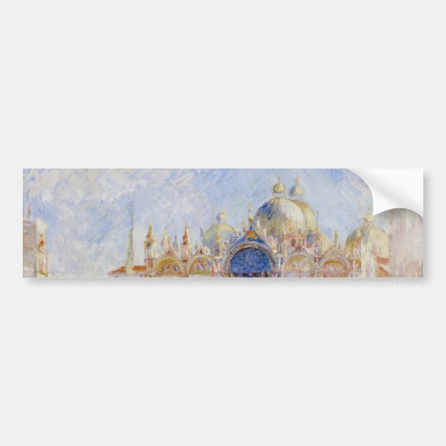 St Mark's Square, Venice (Piazza San Marco) Bumper Sticker (Front)