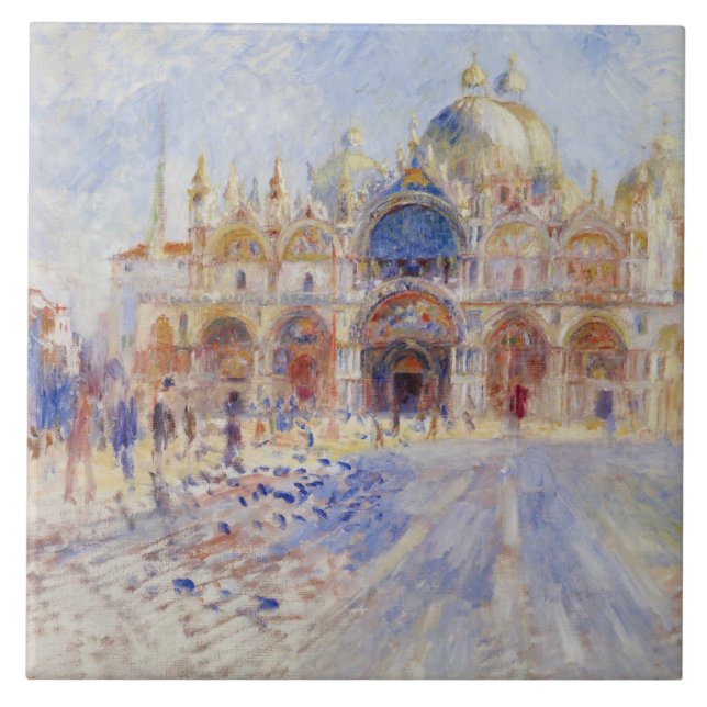 St Mark's Square, Venice (Piazza San Marco) Ceramic Tile (Front)