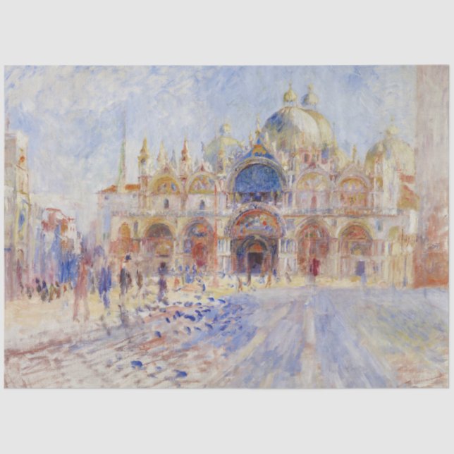 St Mark's Square, Venice (Piazza San Marco) Tissue Paper (Front)