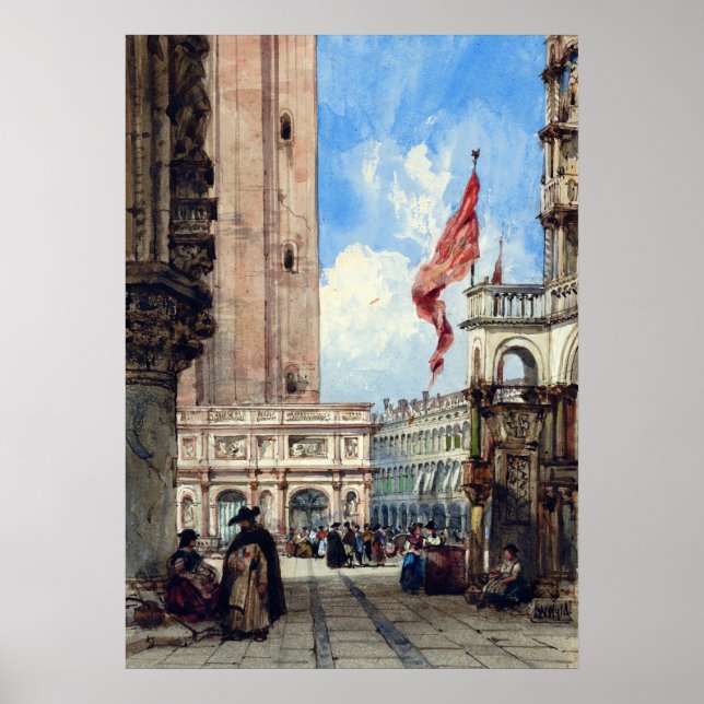 St. Mark's Square, Venice,  Poster (Front)