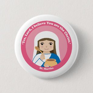 St. Martha 6 Cm Round Badge