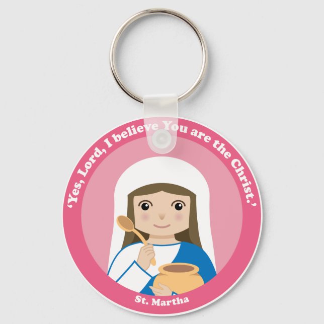 St. Martha Key Ring (Front)