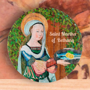 St. Martha of Bethany in Her Kitchen (Detail) Cutting Board