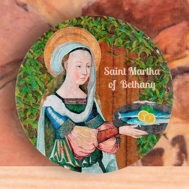 St. Martha of Bethany in Her Kitchen (Detail) Cutting Board (Creator Uploaded)