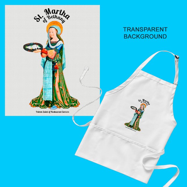 St. Martha of Bethany in Her Kitchen (Plain) Standard Apron (Creator Uploaded)