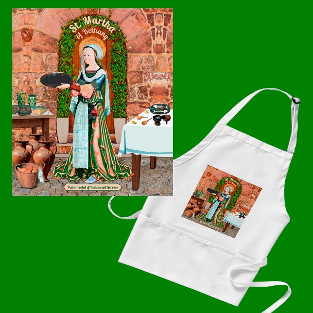 St. Martha of Bethany in Her Kitchen Standard Apron (Creator Uploaded)