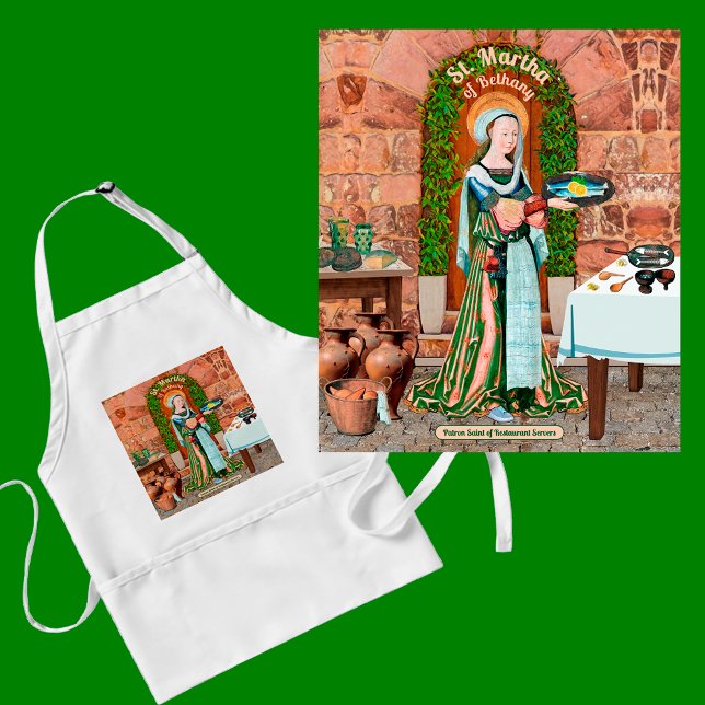 St. Martha of Bethany in Her Kitchen Standard Apron (Creator Uploaded)