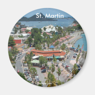 St. Martin and Marigot Bay Photo Magnet