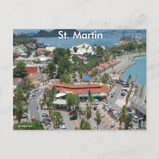 St. Martin and Marigot Bay Photo Postcard