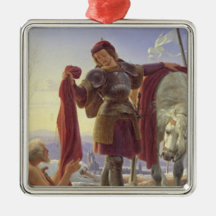 St. Martin and the Beggar, 1836 Metal Ornament