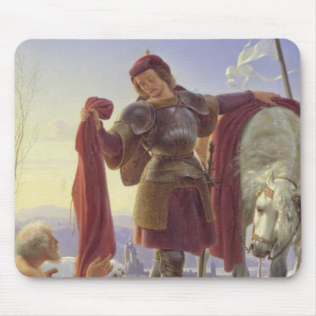 St. Martin and the Beggar, 1836 Mouse Pad (Front)