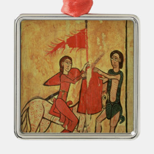 St. Martin and the Beggar Metal Ornament