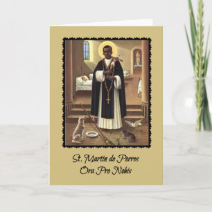 St. Martin de Porres Catholic Priest Card