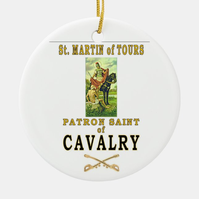 ST MARTIN OF TOURS CERAMIC TREE DECORATION (Front)