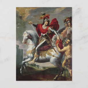 St. Martin sharing his cloak with the beggar Postcard