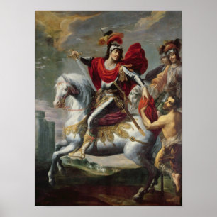 St. Martin sharing his cloak with the beggar Poster