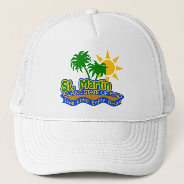 St. Martin State of Mind hat - choose colour (Front)
