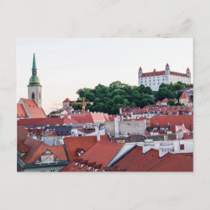 St. Martin's Cathedral and Bratislava Castle Postcard