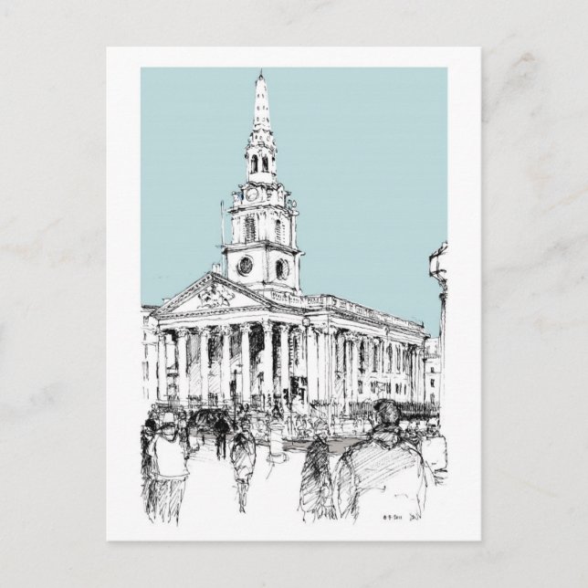 St Martins in the Field Postcard (Front)
