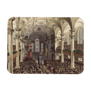 St Martins in the Fields, from 'Ackermann's Microc Magnet
