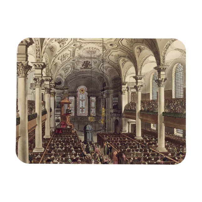 St Martins in the Fields, from 'Ackermann's Microc Magnet (Horizontal)