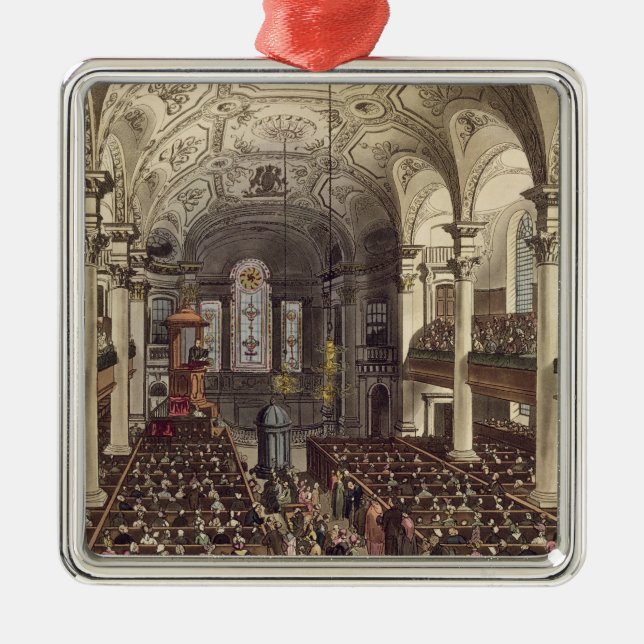 St Martins in the Fields, from 'Ackermann's Microc Metal Ornament (Front)