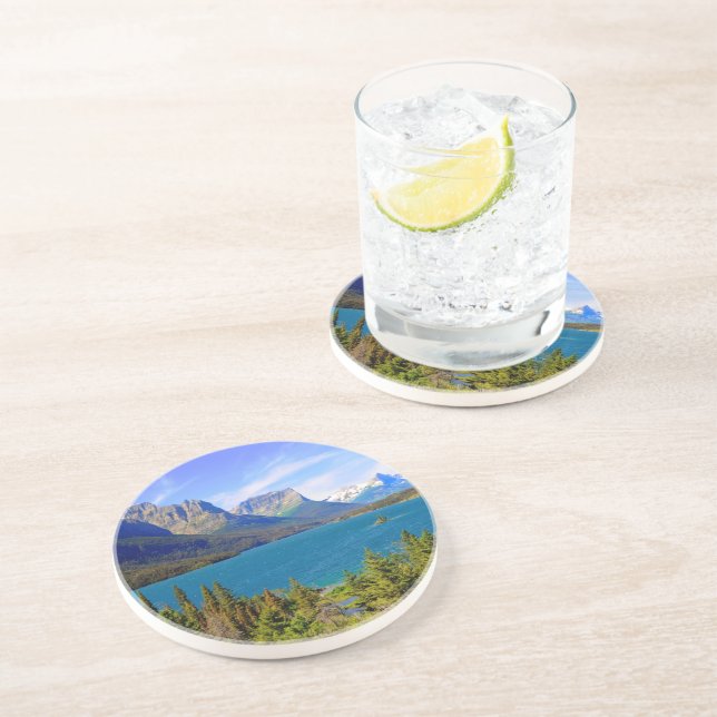 St. Mary Lake,  Glacier National Park,  Montana Coaster (Side)