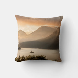 St. Mary Lake Glacier National Park, Montana Cushion