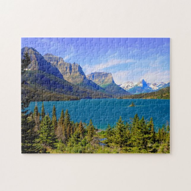 St. Mary Lake,  Glacier National Park,  Montana Jigsaw Puzzle (Horizontal)