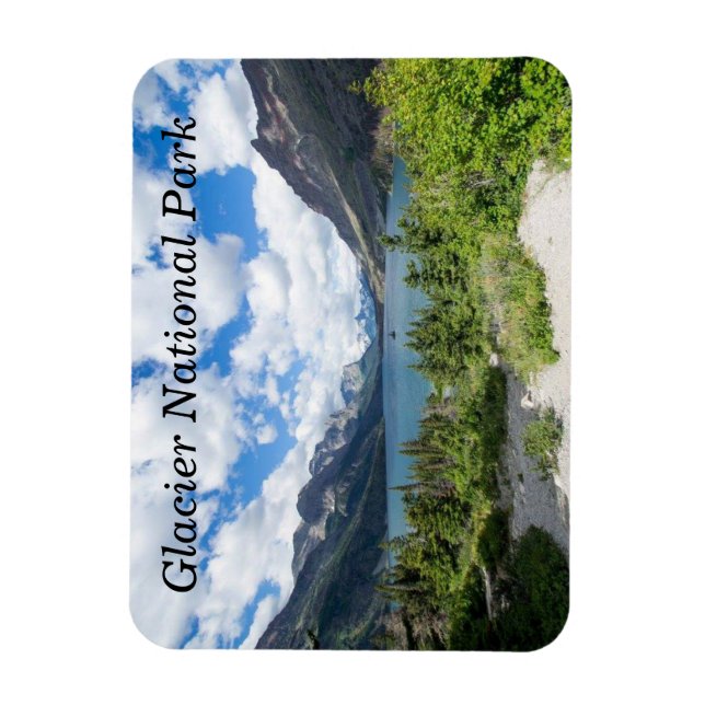St Mary Lake, Glacier National Park, Montana Magnet (Vertical)