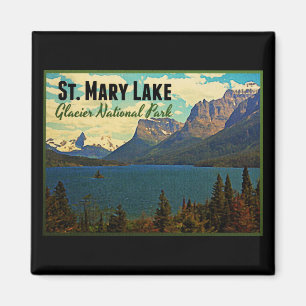 St. Mary Lake Glacier NP Magnet