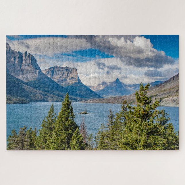 St. Mary Lake Jigsaw Puzzle (Horizontal)
