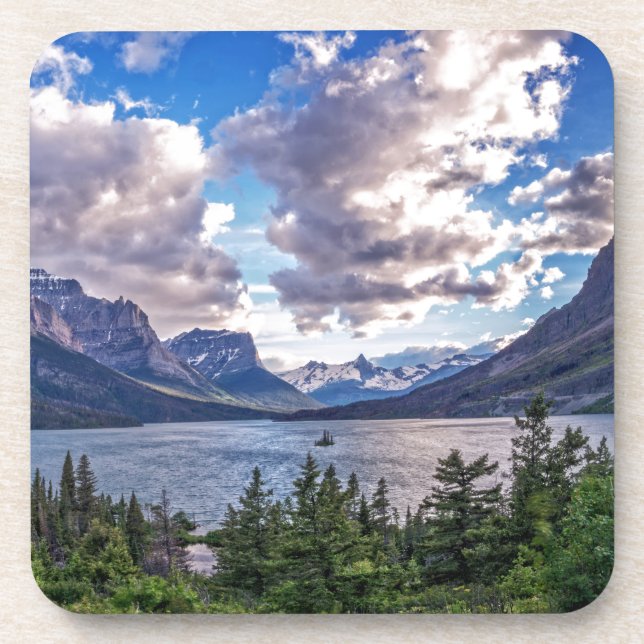 St. Mary Lake Sunset Coaster (Front)