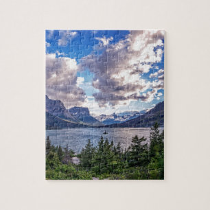 St. Mary Lake Sunset Jigsaw Puzzle