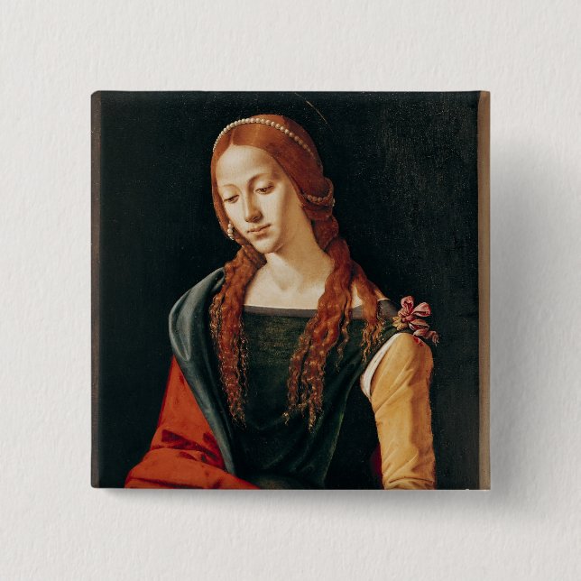 St. Mary Magdalene, 1500-10 15 Cm Square Badge (Front)