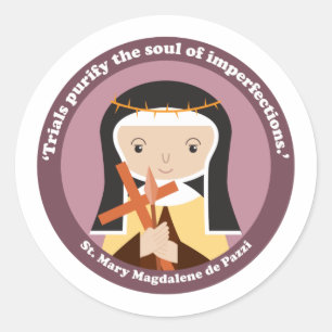 St. Mary Magdalene de Pazzi Classic Round Sticker